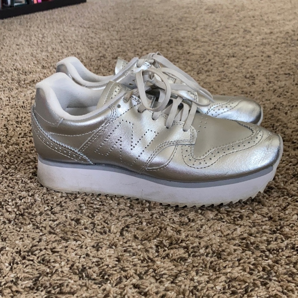 New Balance Silver Sneaker, 7.5